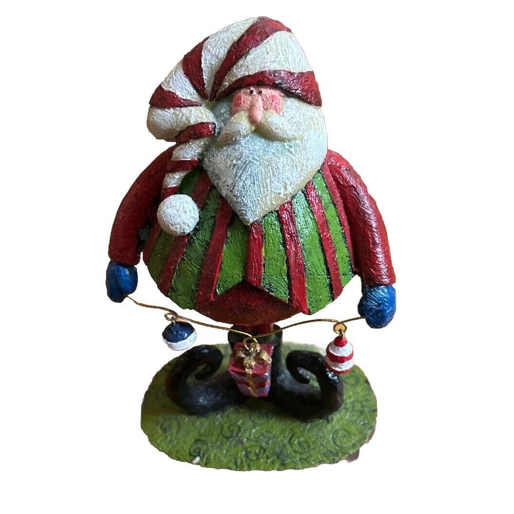 Vintage 7.5” bobble Santa clause made in Taiwan christmas decor decoration